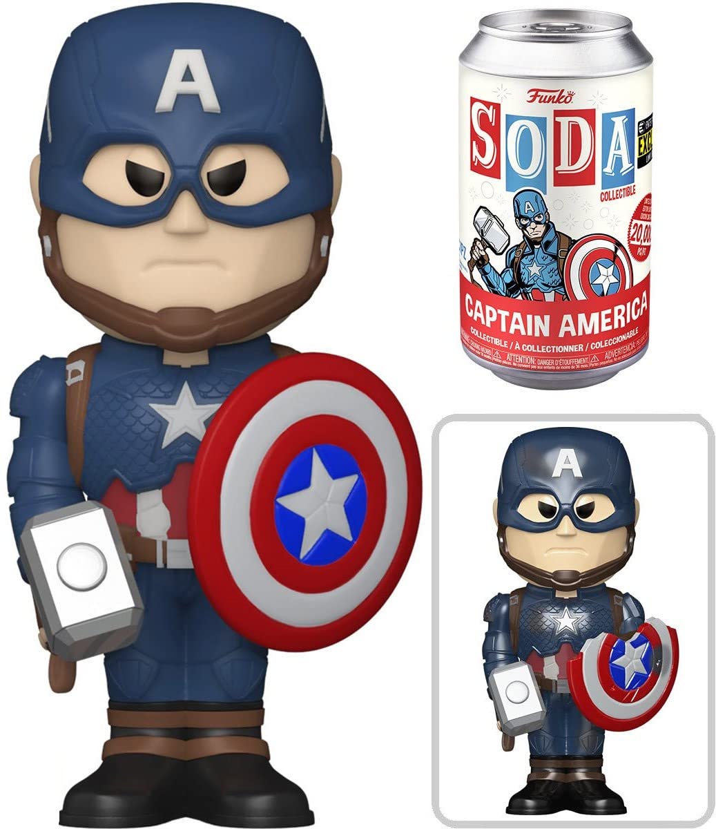 Avengers: Endgame Captain America Vinyl Soda Figure - Entertainment Earth Exclusive
