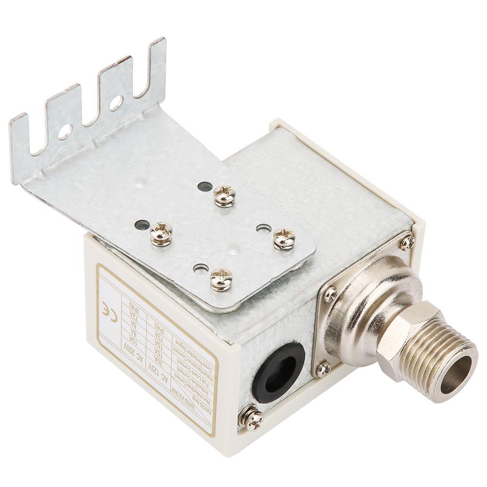 Interruptor de Control de presión G1/2'', Interruptor de Control de presión electrónico de Bomba de Agua del compresor de Aire, con Soporte de Montaje