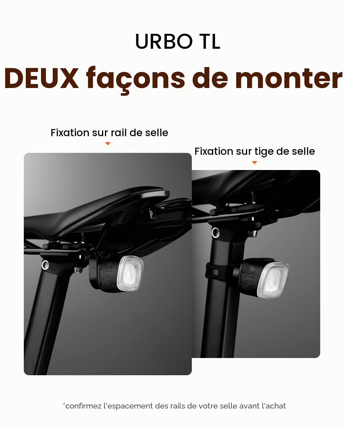 Magicshine URBO TL Feu arrière de vélo avec USB C Rechargeable, 50 lumens, étanche IPX6, Feux arrière pour vélo de Nuit, Feux arrière intelligents pour vélo de sécurité