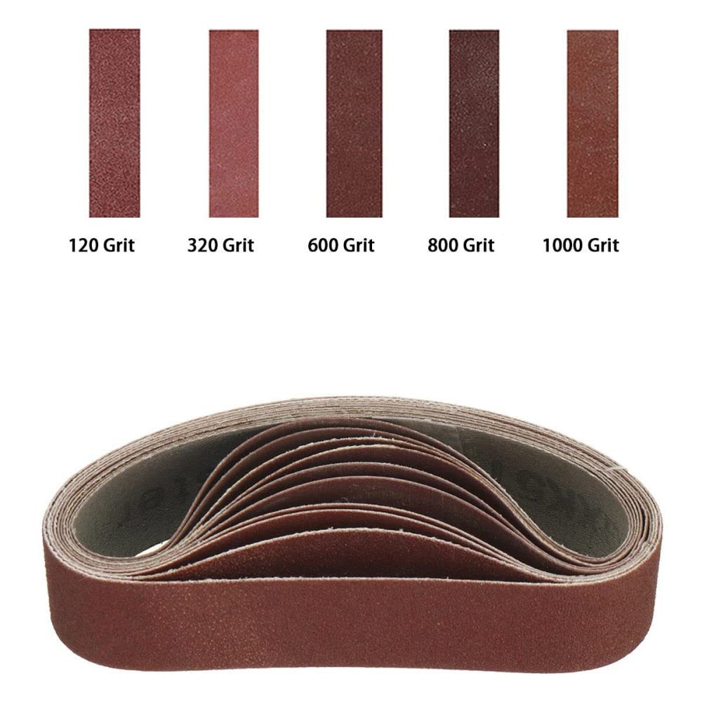 10 Schleifbänder 330x30 Mm Für Bandschleifer | 40-1000 Körnung Für Holz & Metall