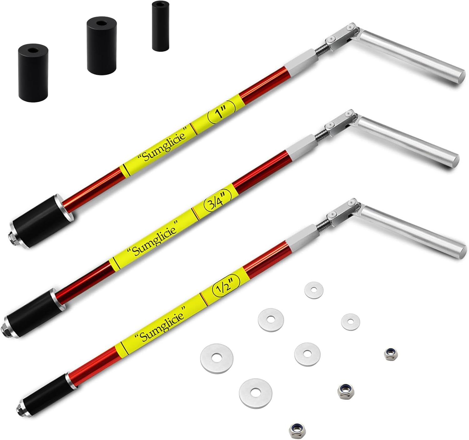 Plumbing Plug Tool Kit, Water Stopper for Pipes 1/2", 3/4", 1" for Professional Plumbing Repair Tools, No Draining Needed Fast Leak Repair. With Replacement Gaskets Nuts and EPDM seals