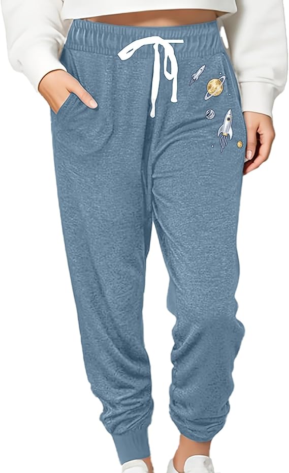 Women Baggy Sweatpants with Pockets Lounge Womens Pajama Pants Female Trouser