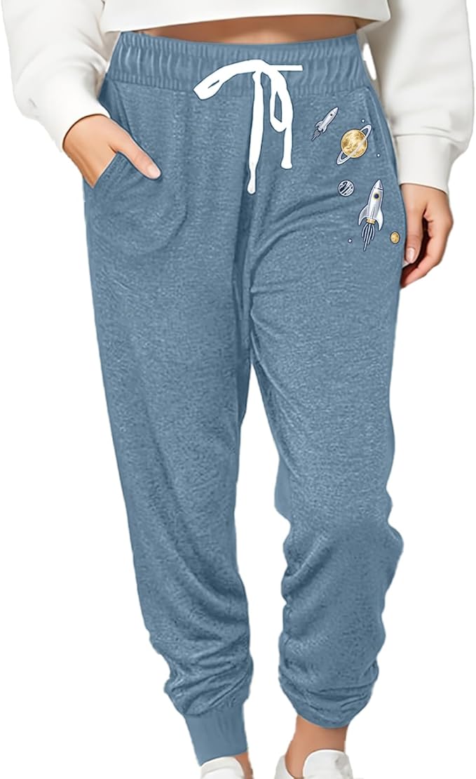 Women Baggy Sweatpants with Pockets Lounge Womens Pajama Pants Female Trouser