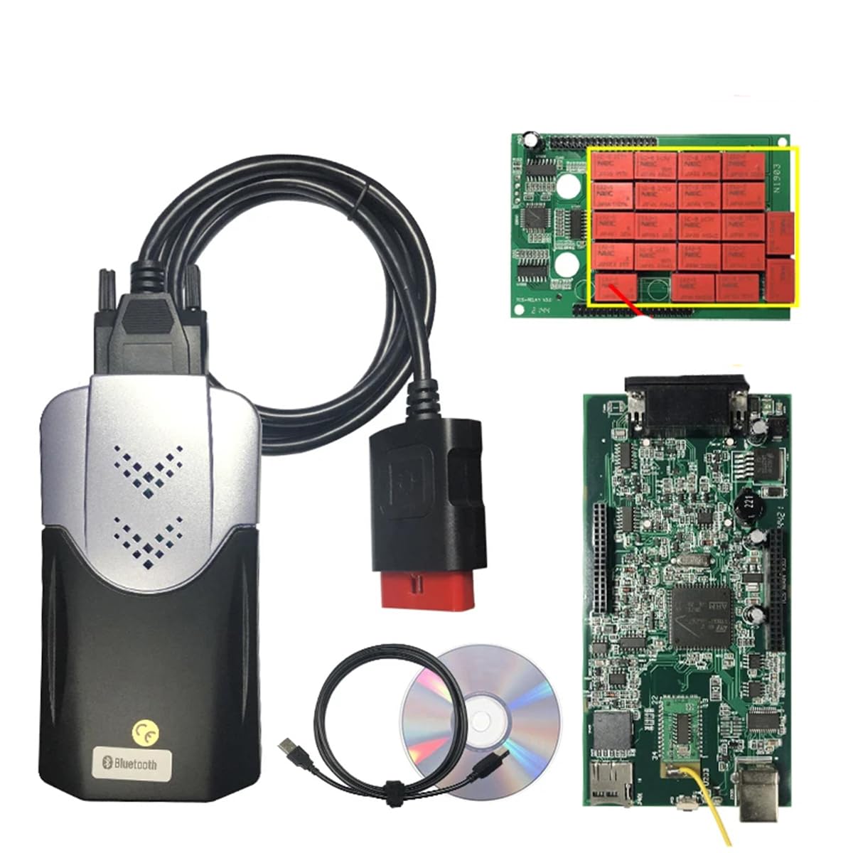 V3.0 2020.23 Dual Board Bluetooth VD150 TCS Multidiag MVD Scanner 2017.R3, 2021.11 Detector de Coche Obd2 Herramientas de diagnóstico Lector de código para Coche camión