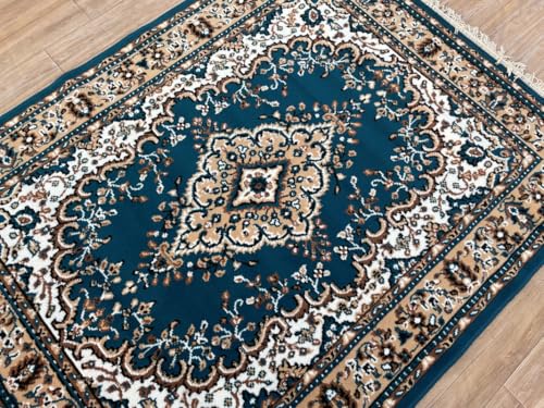 Image of TTC THREAD & TEXTURE CARPET Traditional Comfort: Power-Loomed Carpets for Living Room- Every Space Area Rug Color Red Size 6x8 Feet (180x235cm)