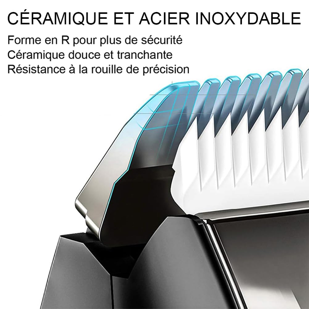 Tondeuse Intime, Rasoir éTanche Wet & Dry Avec Socle De Recharge, Tondeuse Corps Homme 5 En 1, Pubis Et Corps Pour Homme (1pc)