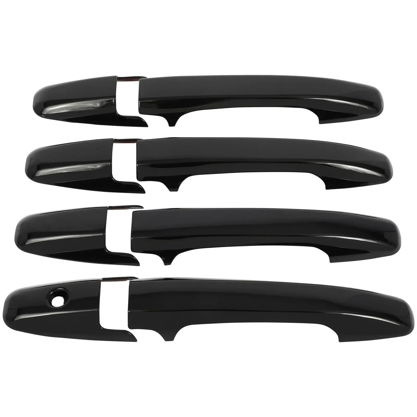 Rdwspli Black Exterior Handle Shell Compatible With For Civic 2006-2011 Door Handle Moulding Cover Trim Car Carbon Fiber Style Exterior Accessories Vehicle Decoration