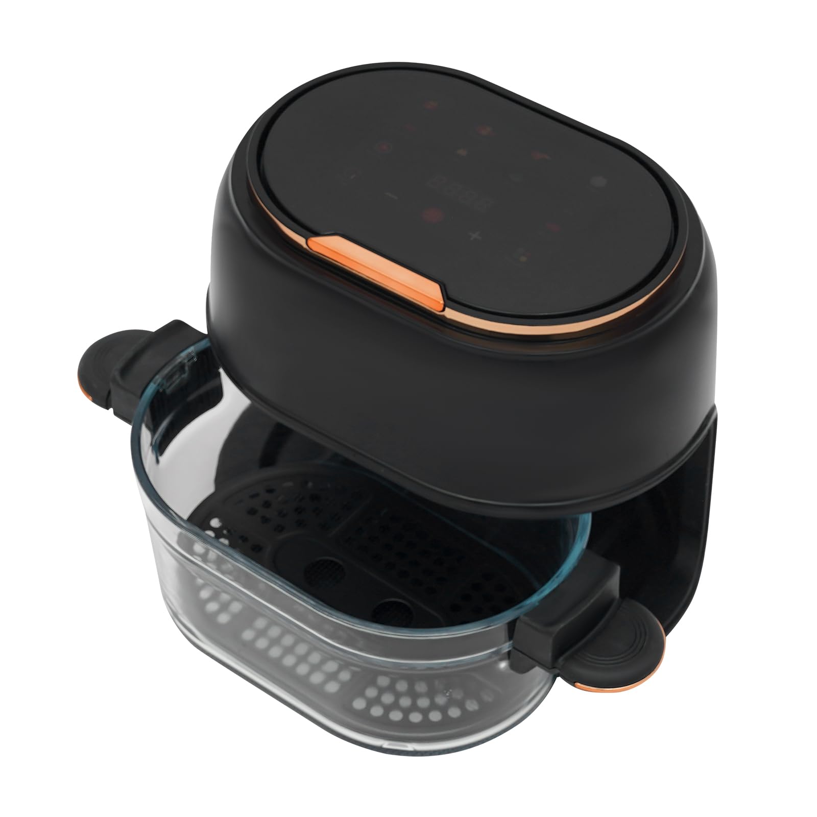 Freidoras de aire caliente, 4 L, freidoras de aire caliente, freidoras de aire caliente, freidoras de aire con pantalla táctil digital LED de 60 a 190 °C, 1400 W, 24 h, ajuste de tiempo y