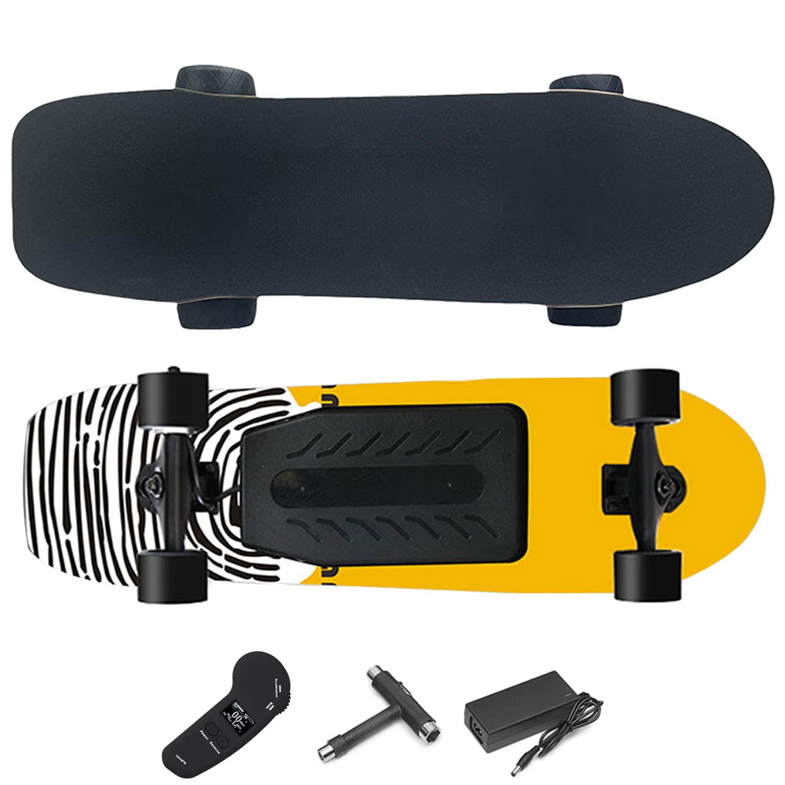 Elektrisches Offroad-Skateboard, mit EIN-/Doppel-nabenmotoren, max. Geschwindigkeit 22–40 km/h, 4 Geschwindigkeitsmodi, stoßdämpfende Rollen, für Campus und Stadt