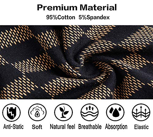 Aserlin Men's Underwear Boxer Briefs 5 Pack Cotton No Ride-Up Sport Underwear-S-Heidian-S #TOP4