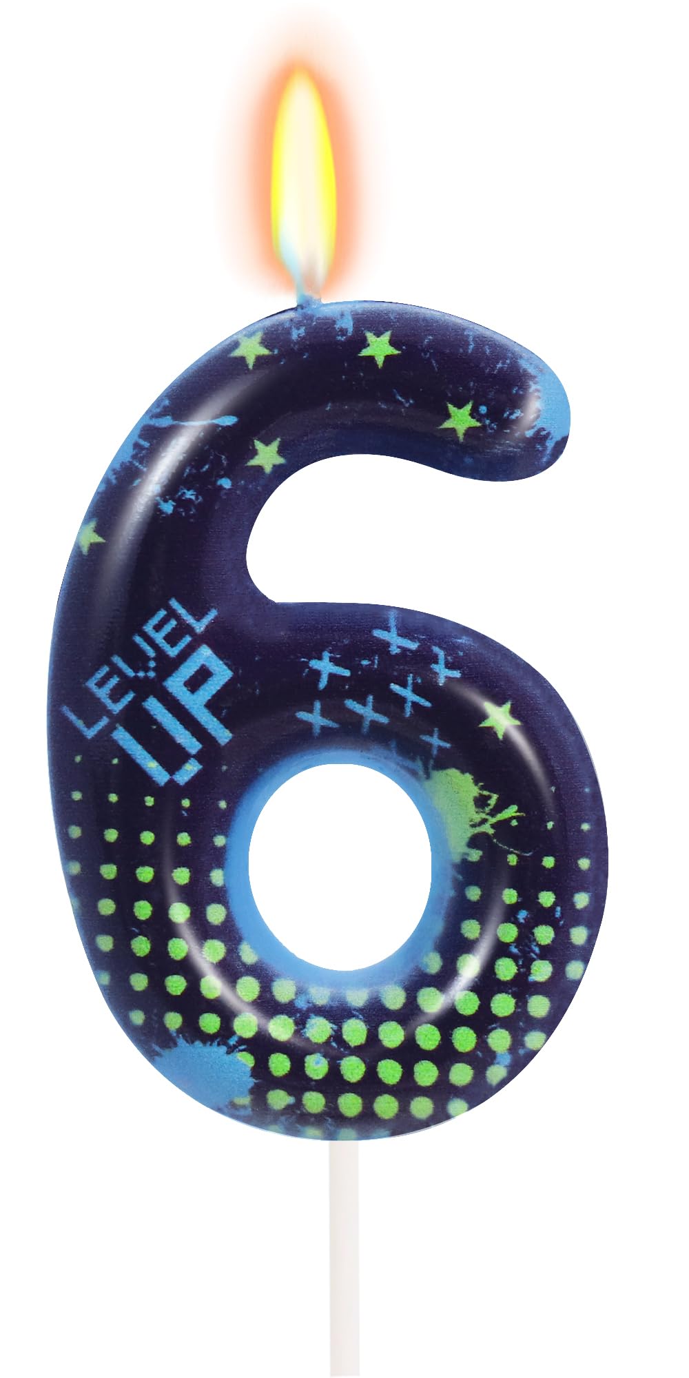STG Bougie d'anniversaire en forme de chiffre 6, décorations