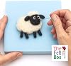 Needle Felting Wool – Black & White Wool Pack (100g Total) – Carded Batt with Coarse Short Fibres – Ideal for Eyes Noses Fur 3D Animals