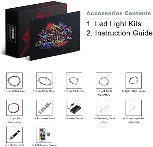Miniatura 2 de BrickBling Luz eléctrica, base intercambiable multicolor, piedras brillantes, perfecta para exhibición, compatible con LEGO 76223