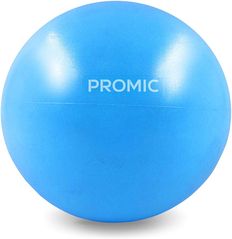 PROMIC Small Pilates Ball Therapy Ball, 7~9 Inch Small Exercise Ball Bender Ball, Barre Ball for Home Workout Core Training and Physical Therapy Suitable for Kids and Adults Gym Class