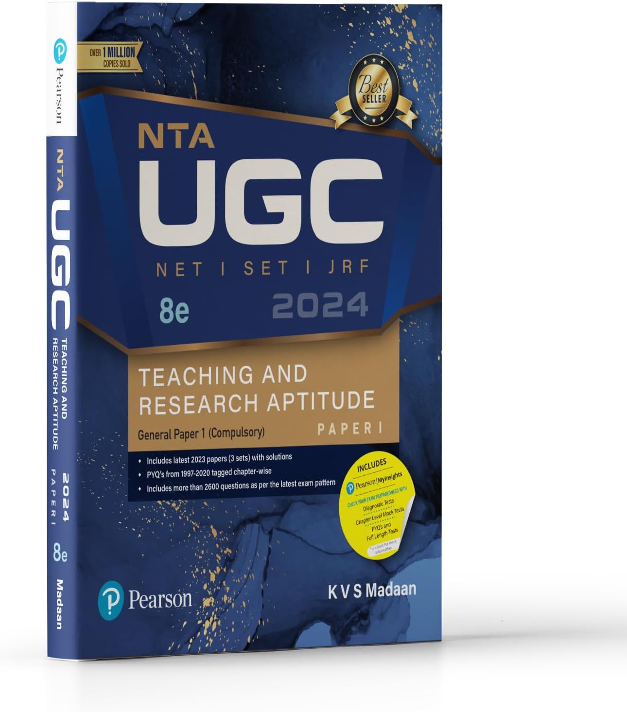 NTA UGC NET '24 Paper 1 By Kvs Madaan|Teaching And Research Aptitude Net/Set/Jrf|Includes 2023 paper (3 Sets) & 23 years chapter wise solved previous year questions|Includes 2600 questions