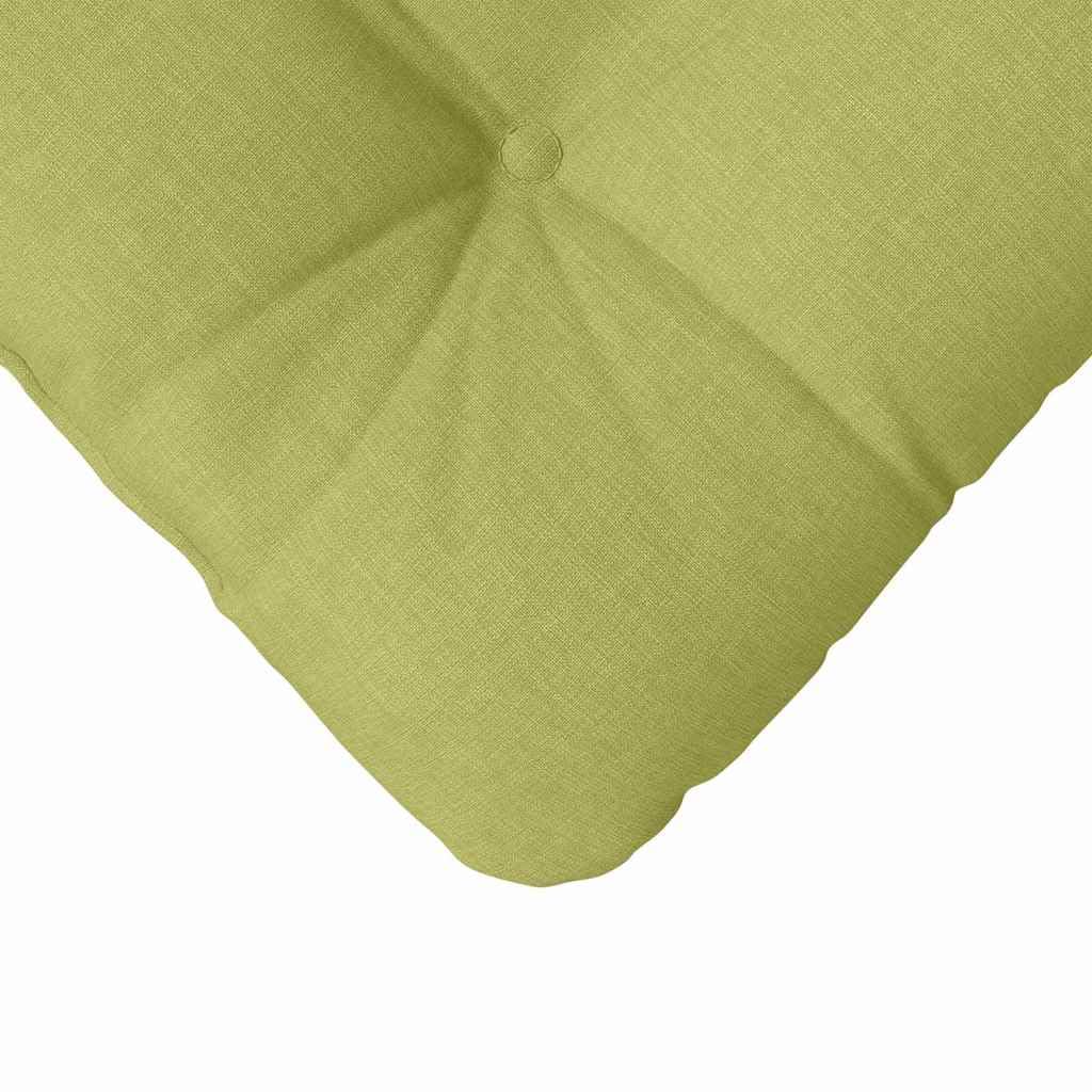 4er Set Sitzkissen 45x45x12cm Stoff Hellgrün | Bequeme Stuhlpolster mit abnehmbarem Bezug und dicker Füllung für gemütliche Stunden im Wohnzimmer.