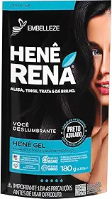 Embelleze - Gel Hene Rena 180Gr Preto Azulado