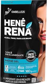 Embelleze - Gel Hene Rena 180Gr Preto Azulado