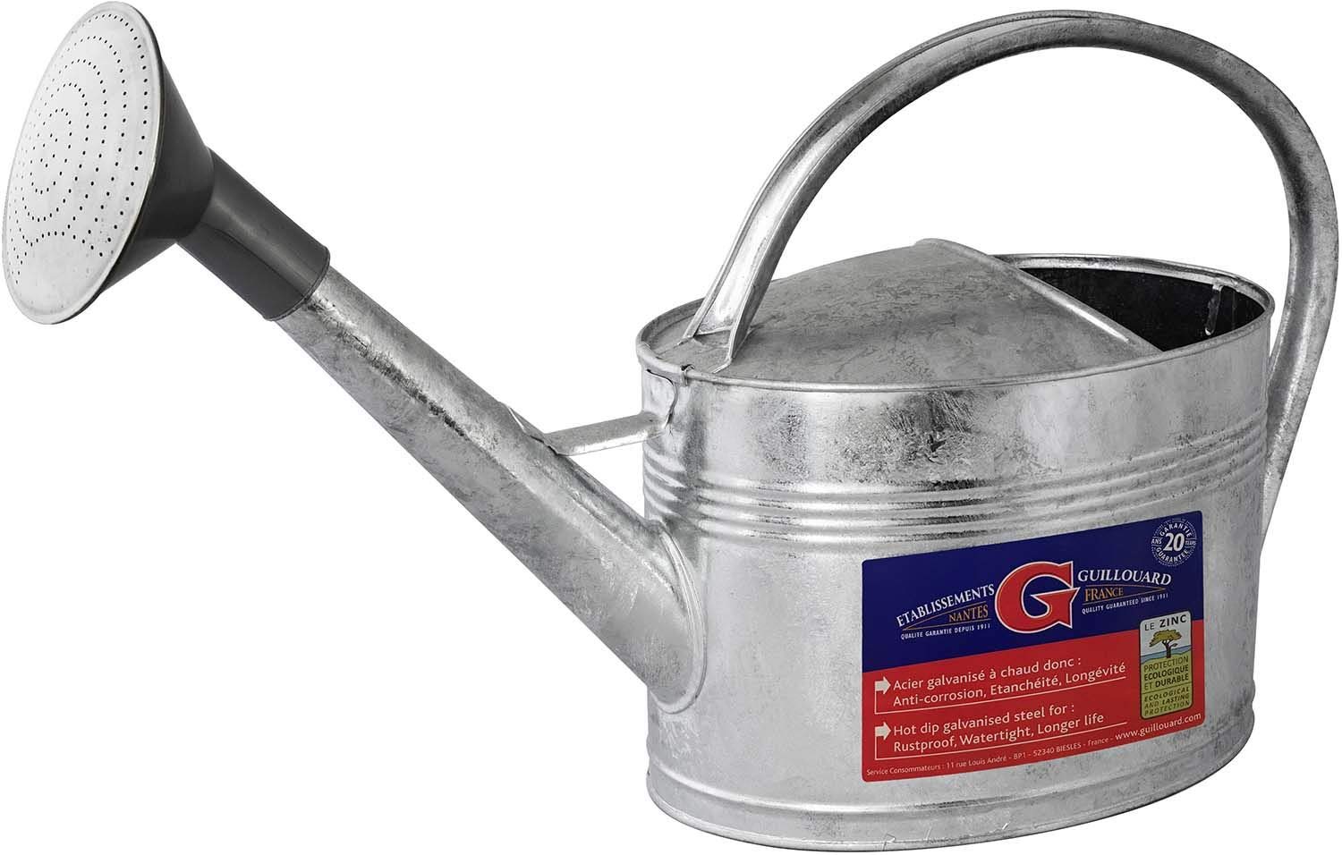 Annaffiatoio 10 L + soffione di irrigazione.