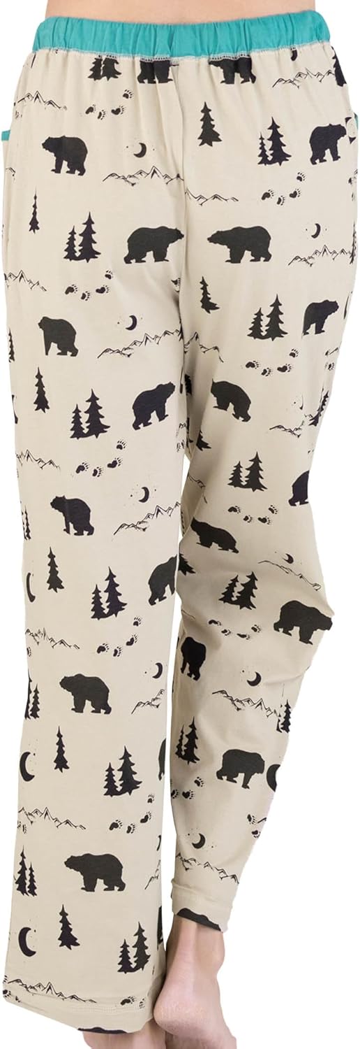 Lazy One Pajamas for Women, Cute Garden and Bear Pajama Pants and Top Separates - Image 2