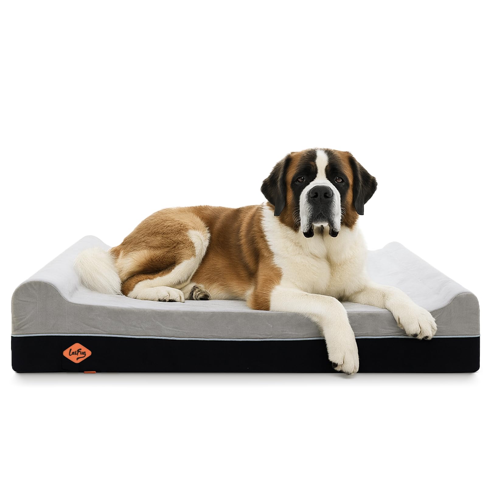 Laifug Orthopedic Memory Foam Extra Large Dog Bed Pillow(60"x48"x10", Slate Grey) Durable Water Proof Liner &amp; Removable Washable Cover &amp; Smart Design