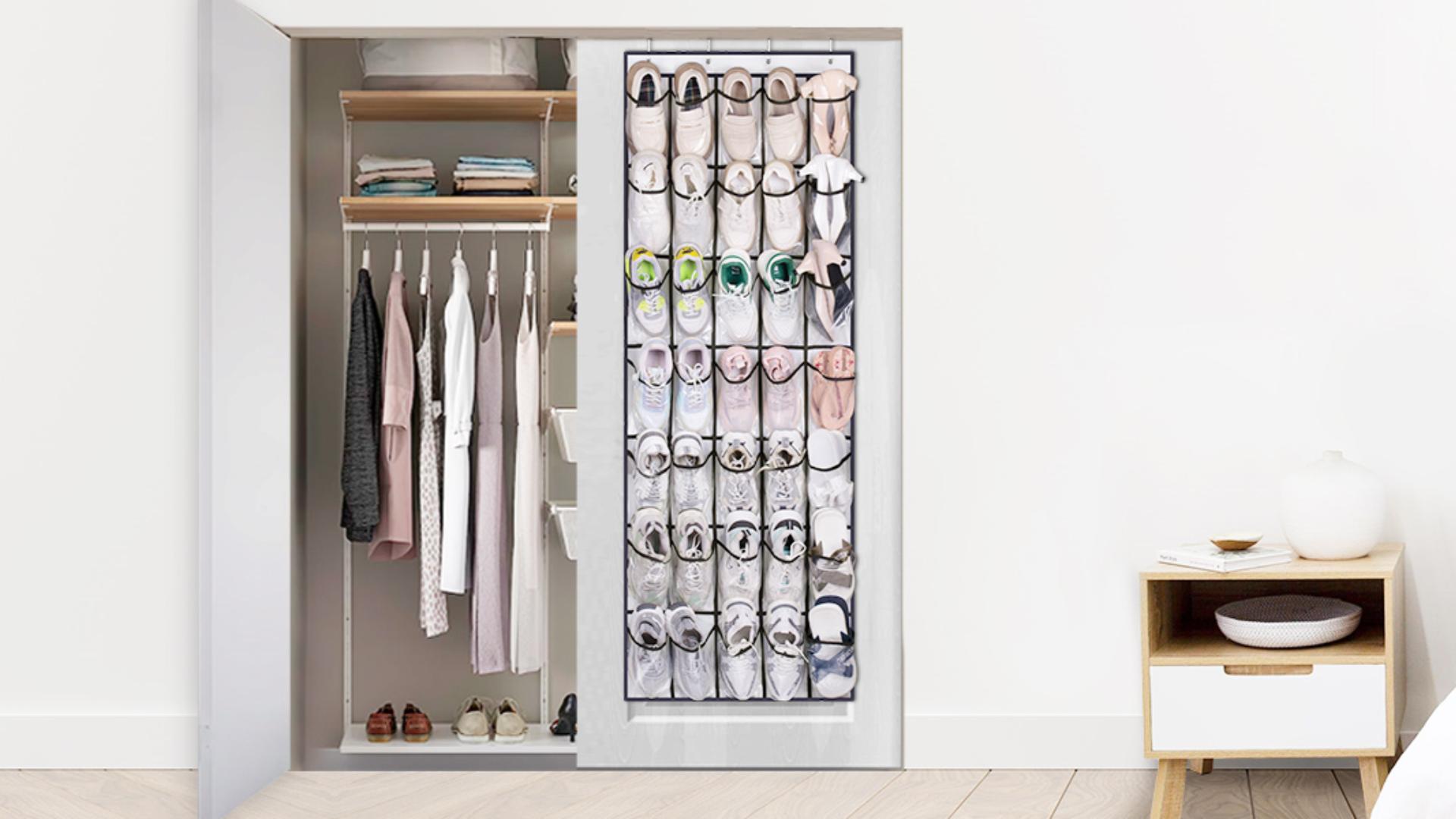 Shoe Rack MISSLO 35 Pockets Kids Shoe Organizer For Baby Shoe