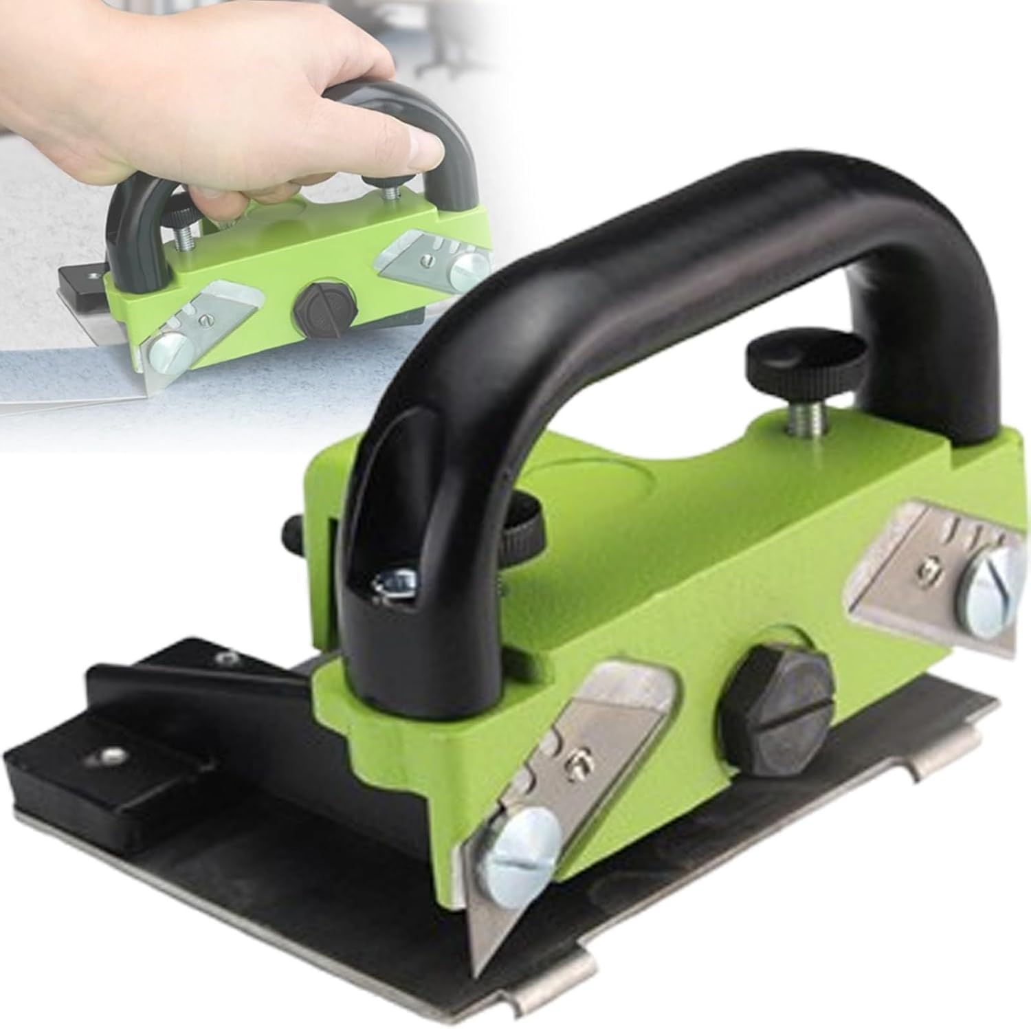 Yxyljoz Pvc Floor Cutters Tool With Gap And Depth Adjustment, Stainless Steel Base For Durable, Labour-Saving Flooring Installation In Office, Factory, Home