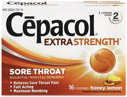 Miniatura 4 de Cepacol Pastillas extra fuertes para el dolor de garganta, cereza 16ct