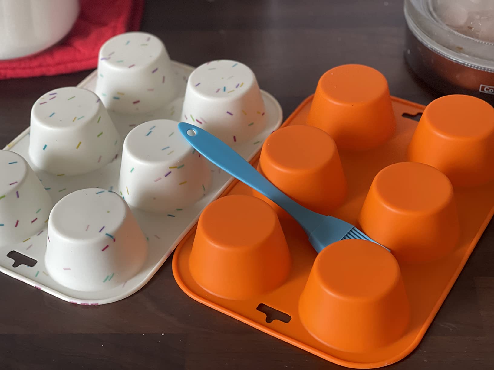 Pagen Eulen Muffinform - 6er Silikon Backform Hitzebeständig