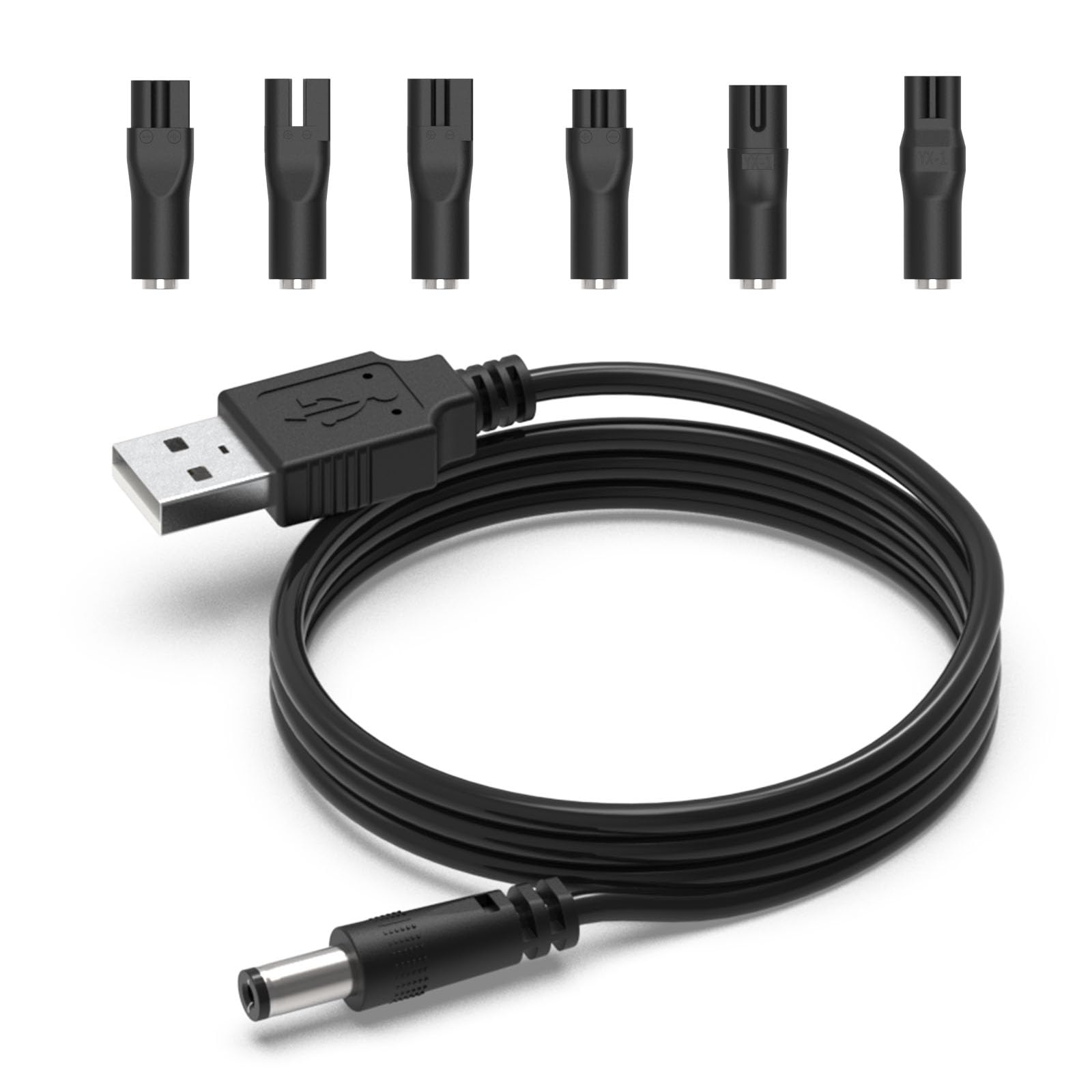 Hafiuege 5V Power Cord Replacement Charger Adapter Compatible with Norelco HQ8505 7000/5000/3000 and Various Electric Hair Clipper, Beard trimmer, Shaver, Beauty Instruments, Desk Lamps, Purifiers