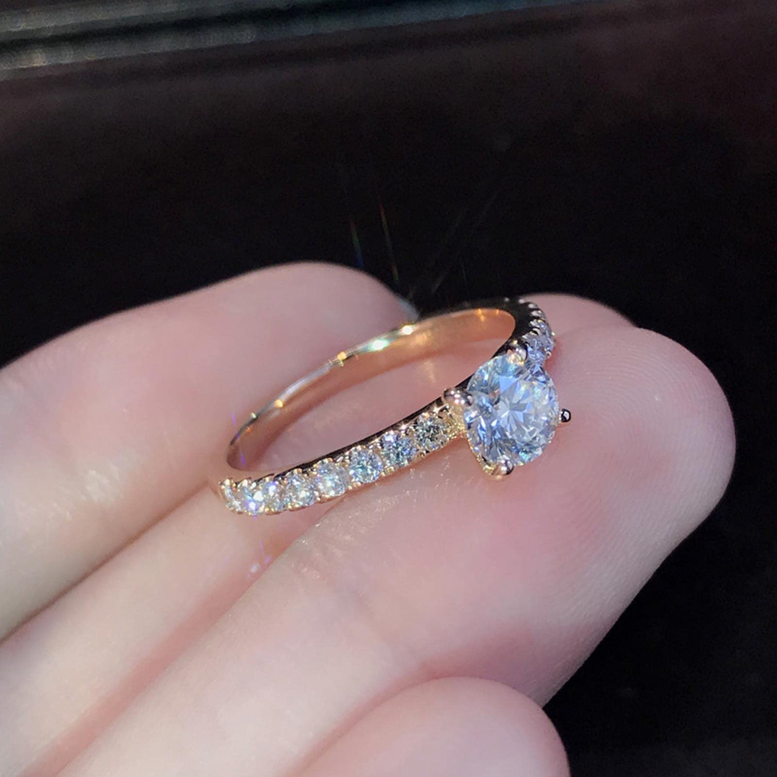 Anello Di Fidanzamento Donna In Acciaio Inox Con Zirconia Cubica Bianca – Solitario Lucido - Foto 4