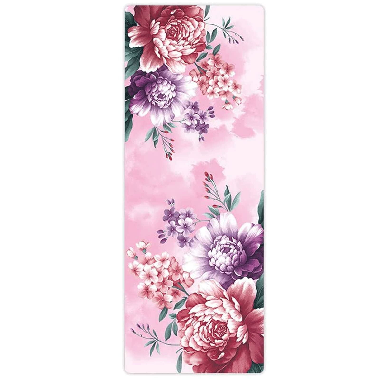 Ligero Esterilla de Yoga de diseño único para principiantes Fitness, esterilla de ejercicio de goma Natural de gamuza, esterilla de entrenamiento de absorción de sudor antideslizante de doble cara Regalo