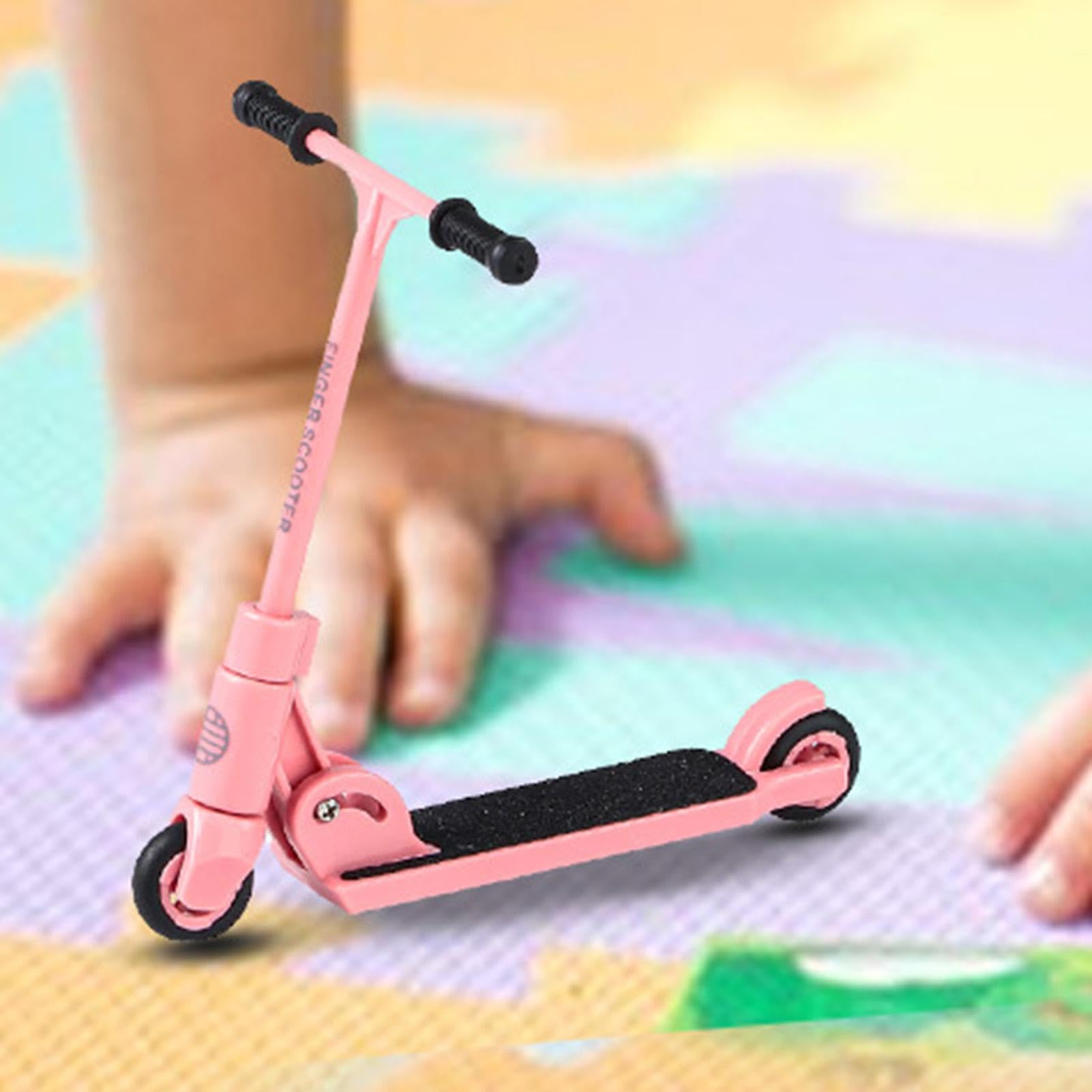 Generisch Trottinette pour | Finger BMX pliable avec système de freinage – Mouvement du bout des doigts, jouet éducatif, accessoire amusant, poignée antidérapante, améliore la coordination