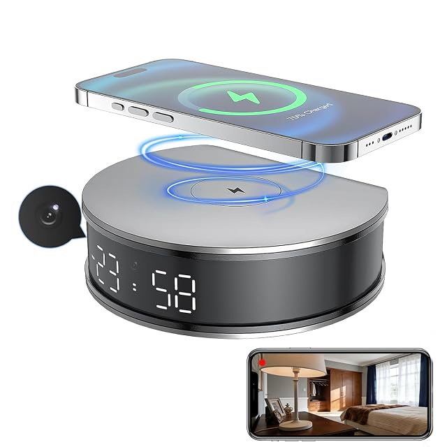 LIZVIE Hidden Camera Clock Wireless Spy Camera 2 4G WiFi 1080P Full HD - Night Vision Motion Detection