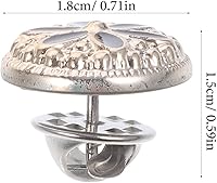 Vista 7 de EXCEART 20 piezas de botones sin coser extraíbles para mujeres, estudiantes, artesanos, cierre decorativo de repuesto para abrigo, camisa, vestido