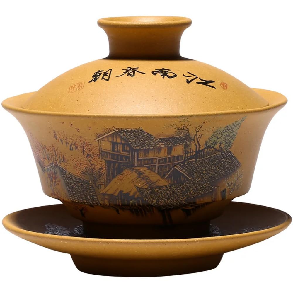 Tasse à thé Yixing en argile violette faite main de 120 ml pour amateurs de gongfu cha