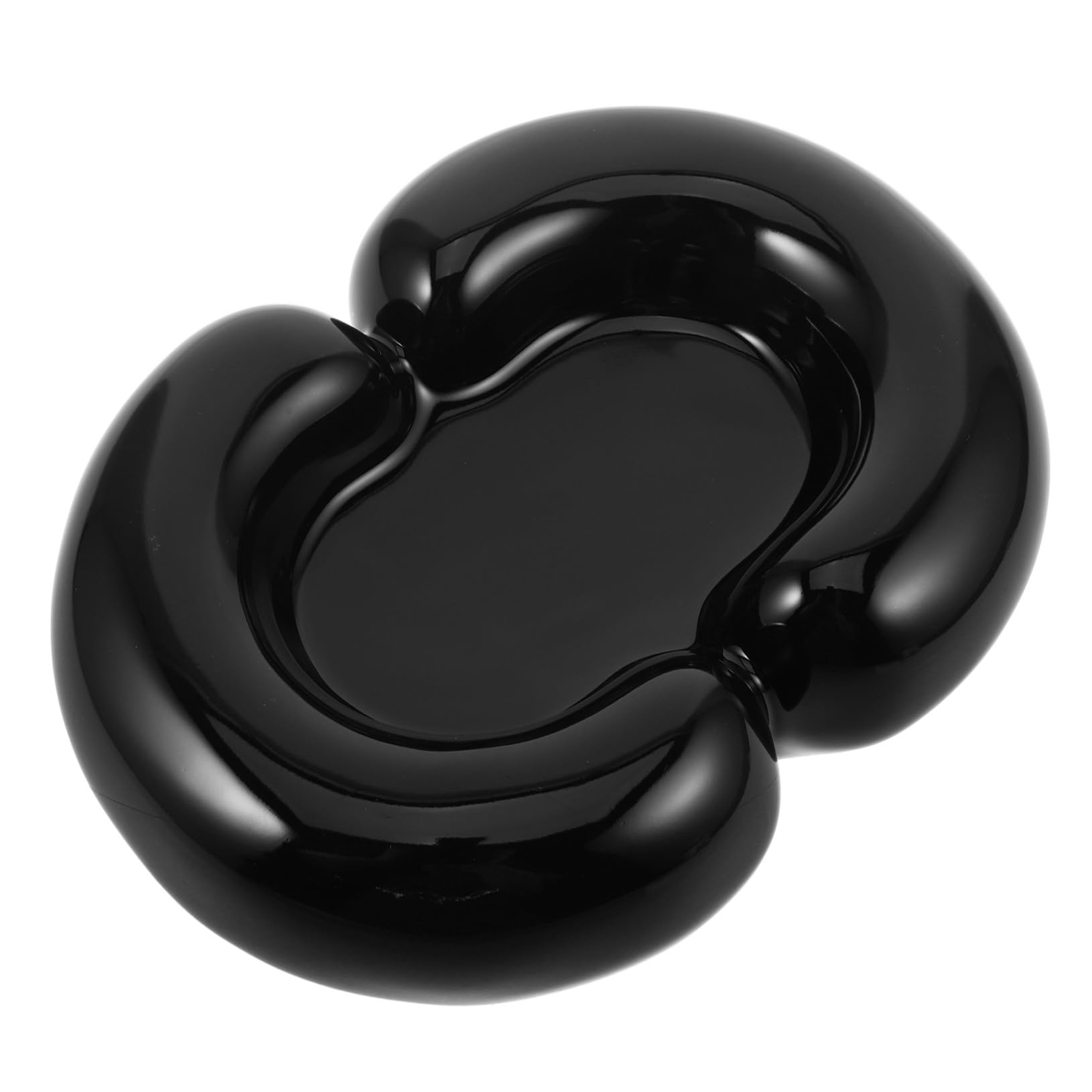 IMIKEYA Bandeja para Guardar Joyas de Cerámica Plato para Anillos y Llaves Bandeja Decorativa para Tocador o Recibidor Organizador de Joyas