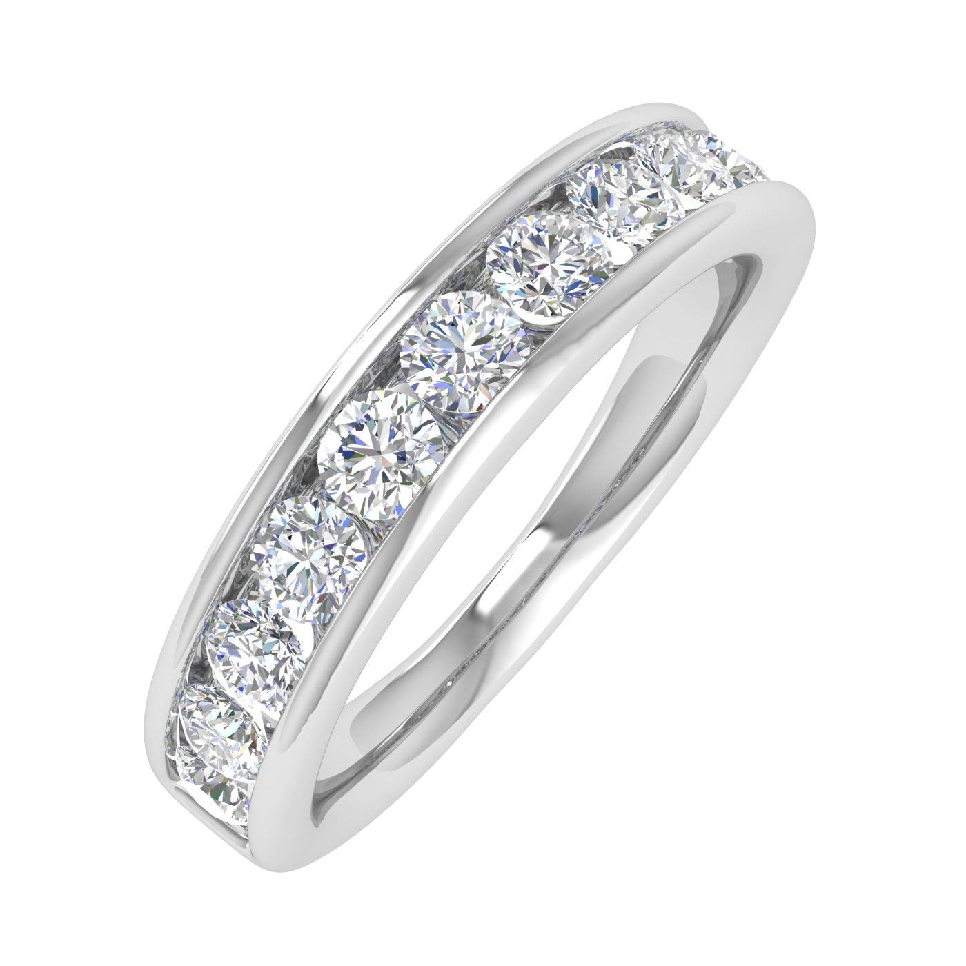 FINEROCK channel set wedding band