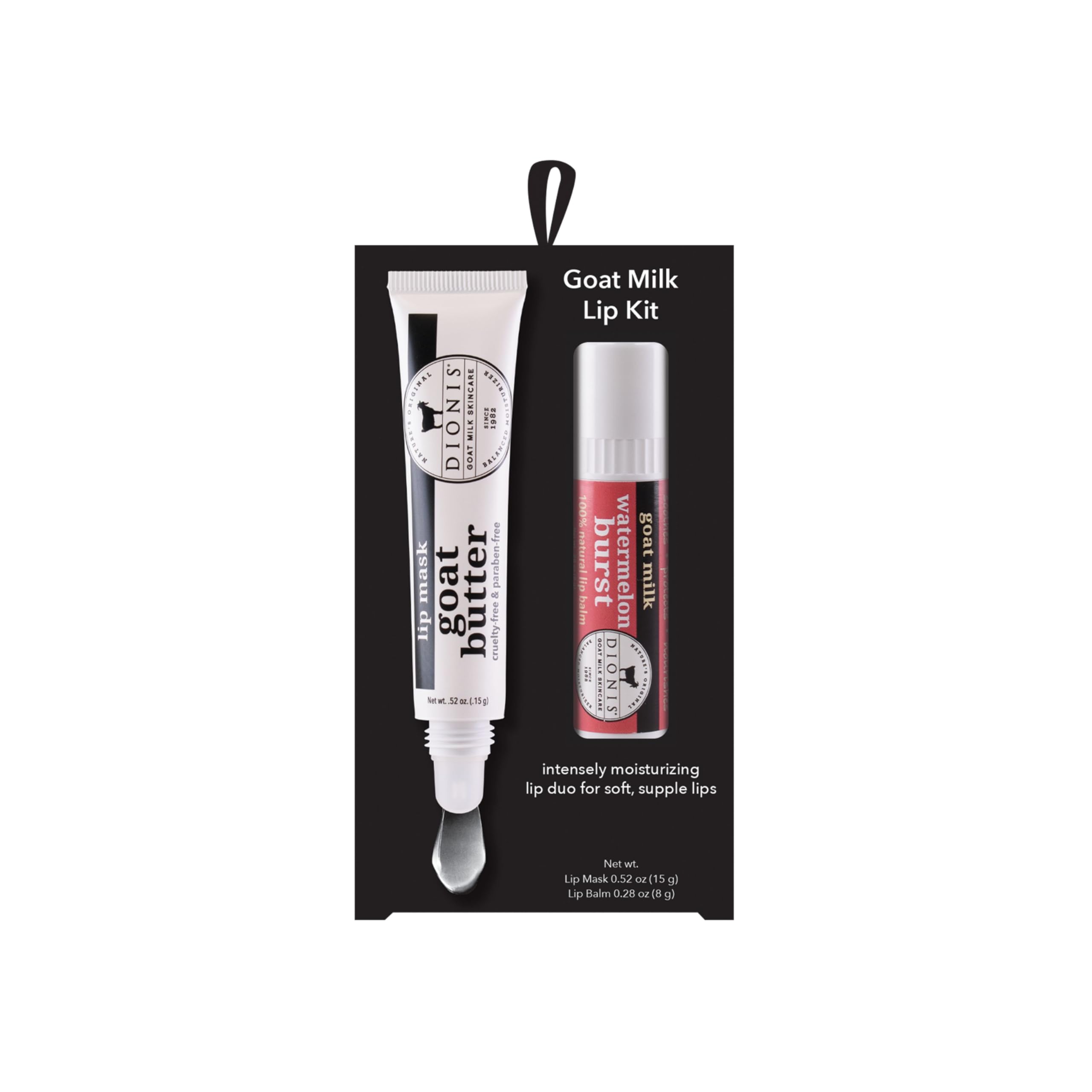 Dionis Goat Butter Overnight Lip Mask & Watermelon Lip Balm Set (Pack of 2)