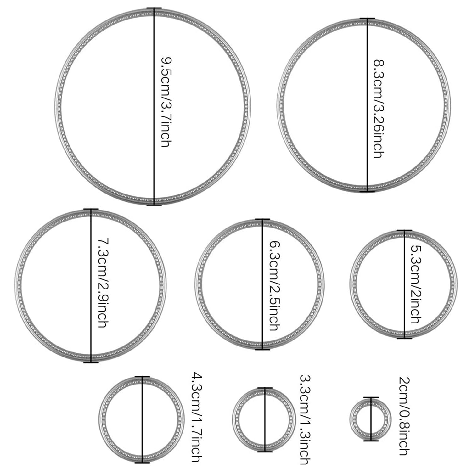 1 Pcs Circle Cutting Dies for Card Making Cutting Dies, Embossing Die Cuts Multi-Shape Dies - Image 2
