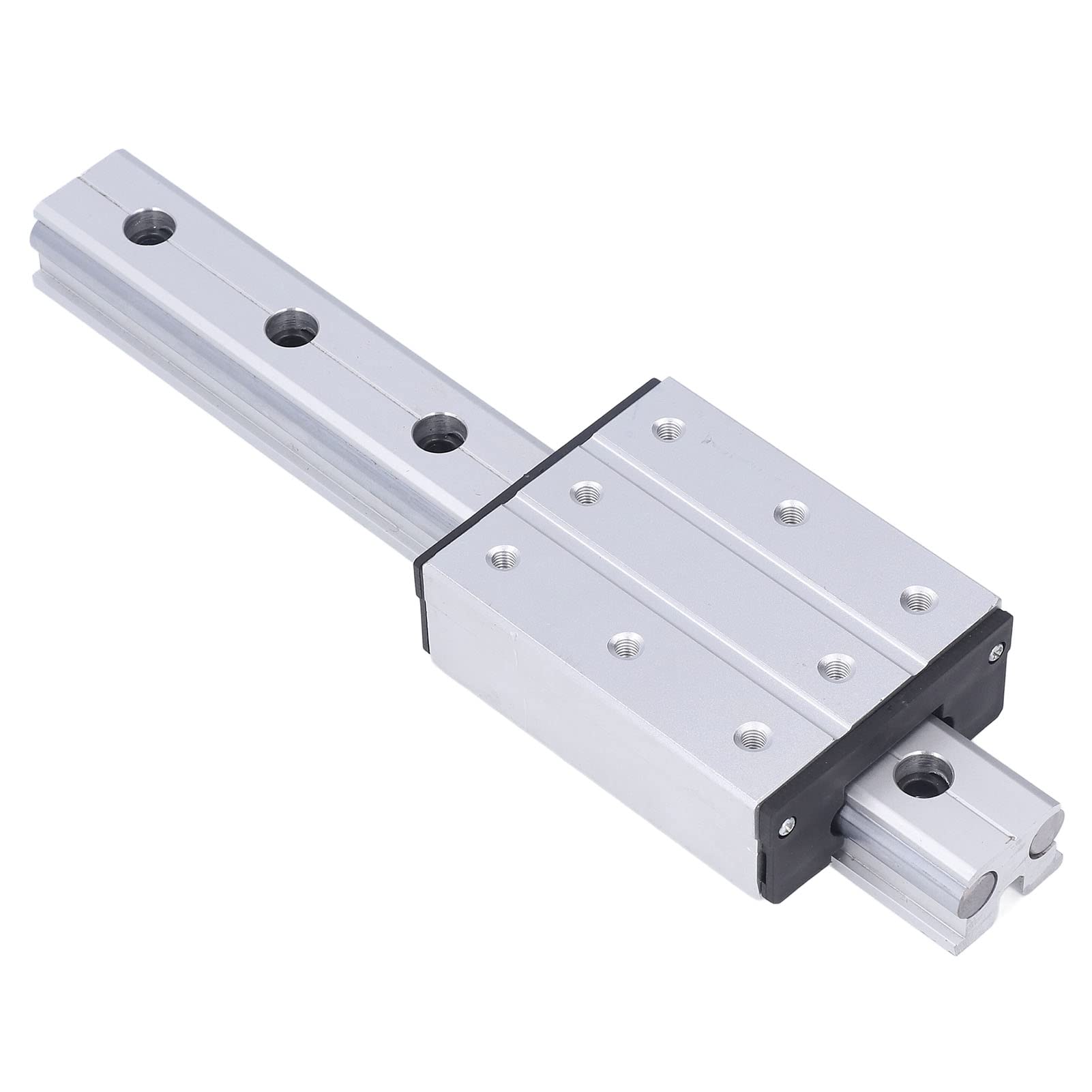 FTVOGUE Szyna Liniowa Metalowa Dwuosiowa Prowadnica Liniowa Blok ślizgowy 300 Mm z Otworem Montażowym dla Małego Urządzenia Ruchu Liniowego Router CNC Automatyka