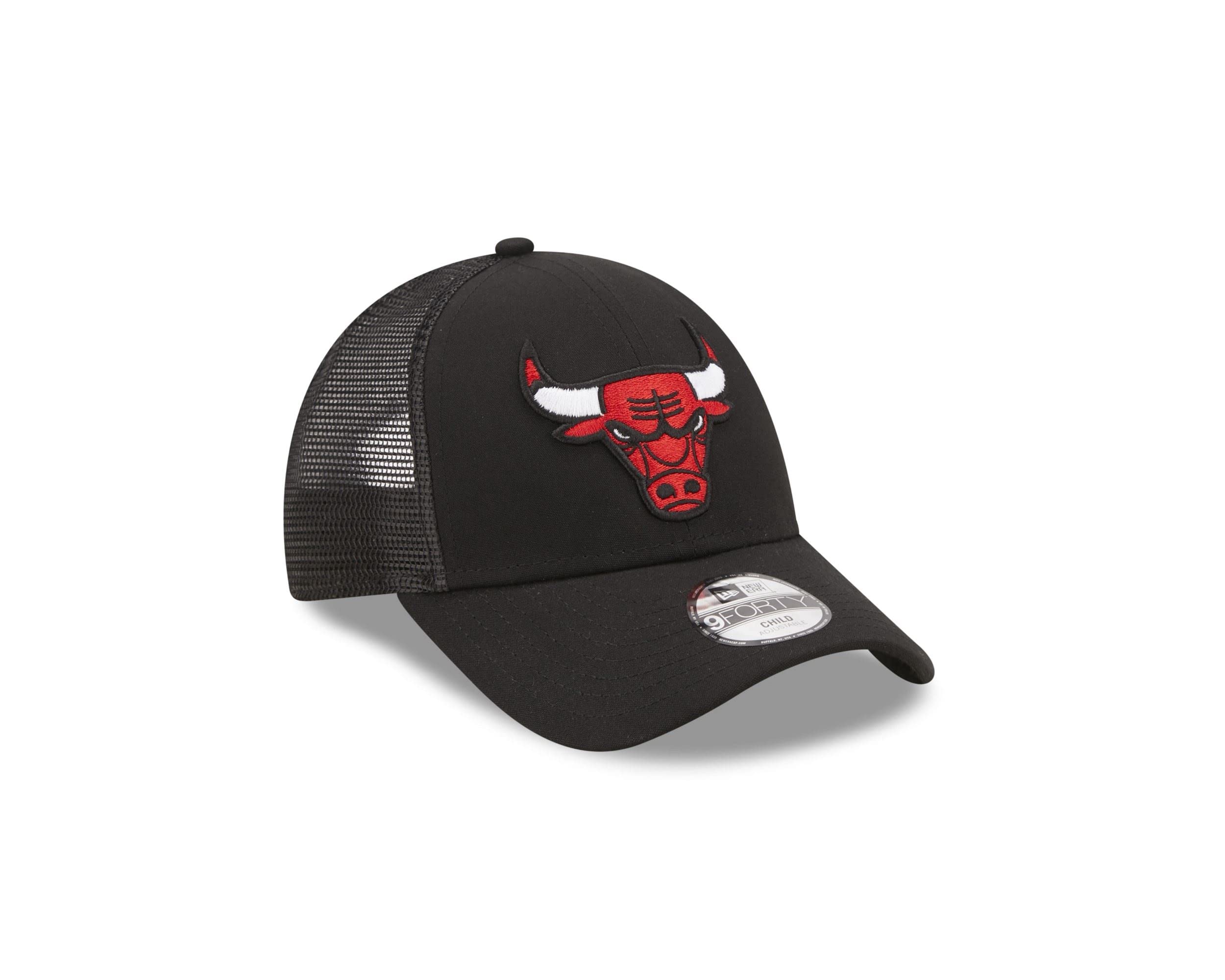 New Era Chicago Bulls Truckercap NBA Basketball verstellbar Kinderkappe Schwarz - Child