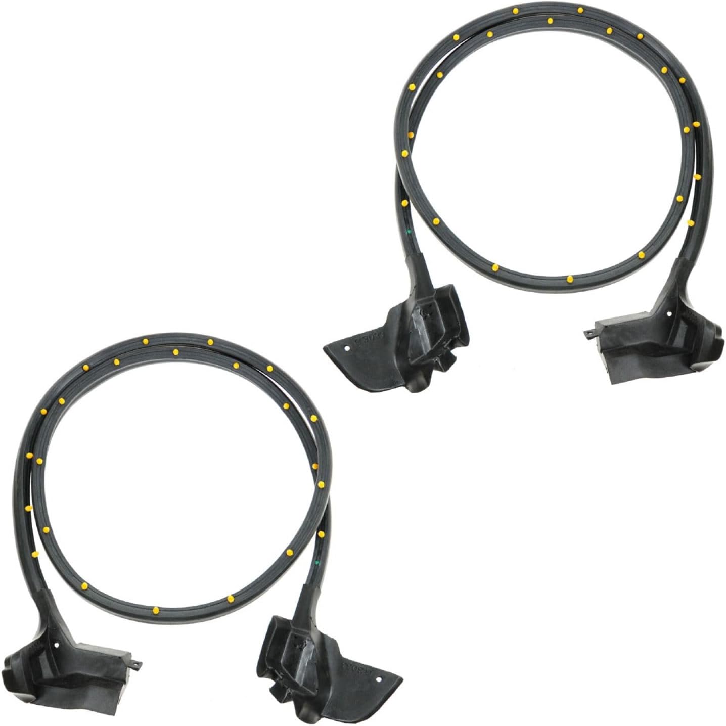 TRQ Door Weatherstrip Seal Compatible with 82-92 Chevrolet Pontiac