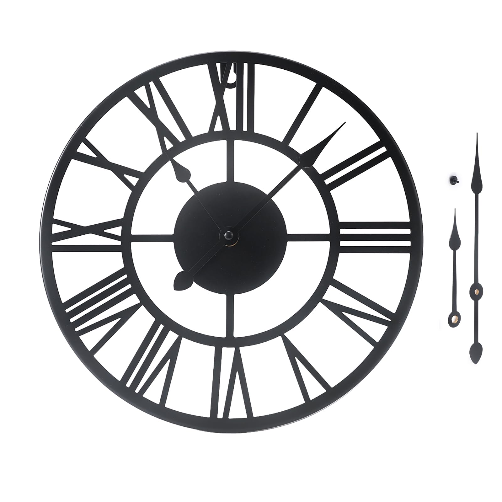Horloge murale en métal au style épuré pour harmoniser votre maison