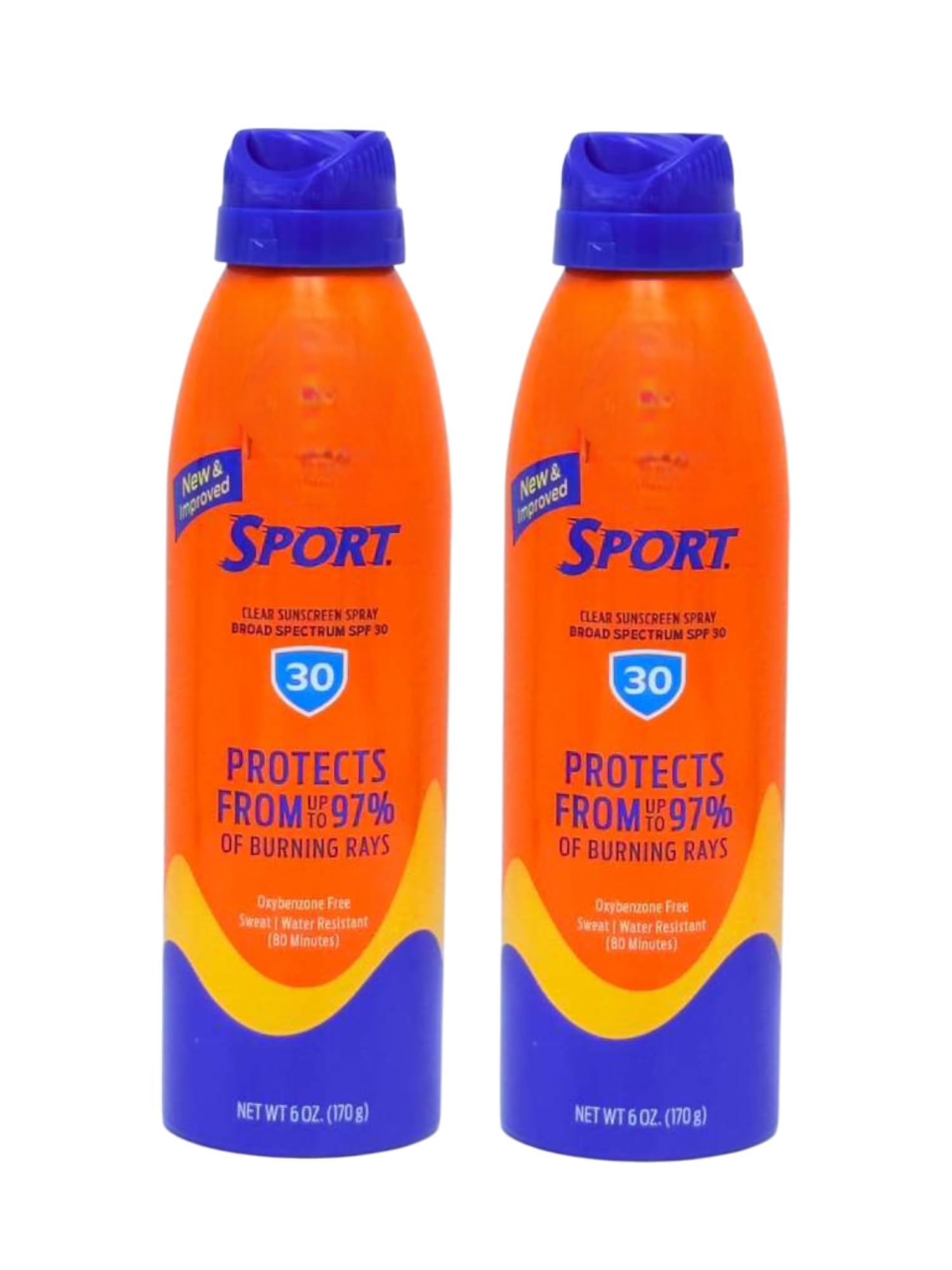 Sport Ultra Spray Sunscreen SPF 30 B B 6 oz - Pack of 2 - Broad Spectrum UVA