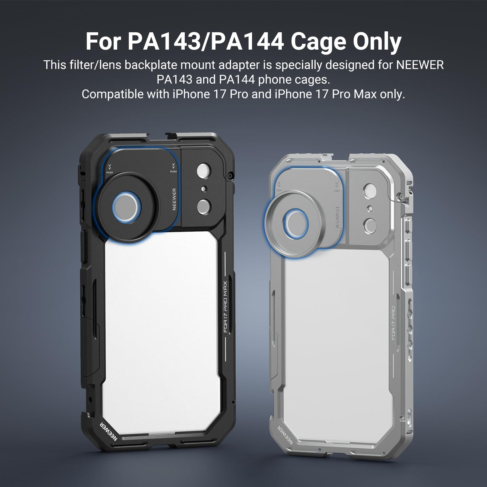 Amazon.com : NEEWER 37mm Filter Lens Backplate for PA143/PA144