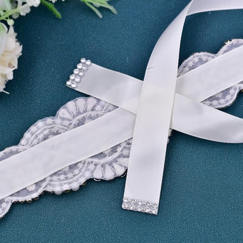 Bridal Rhinestones Sash Applique Pearls Beaded Waist Belt Handmade Crystal Belts for Wedding Dress Bridesmaid4