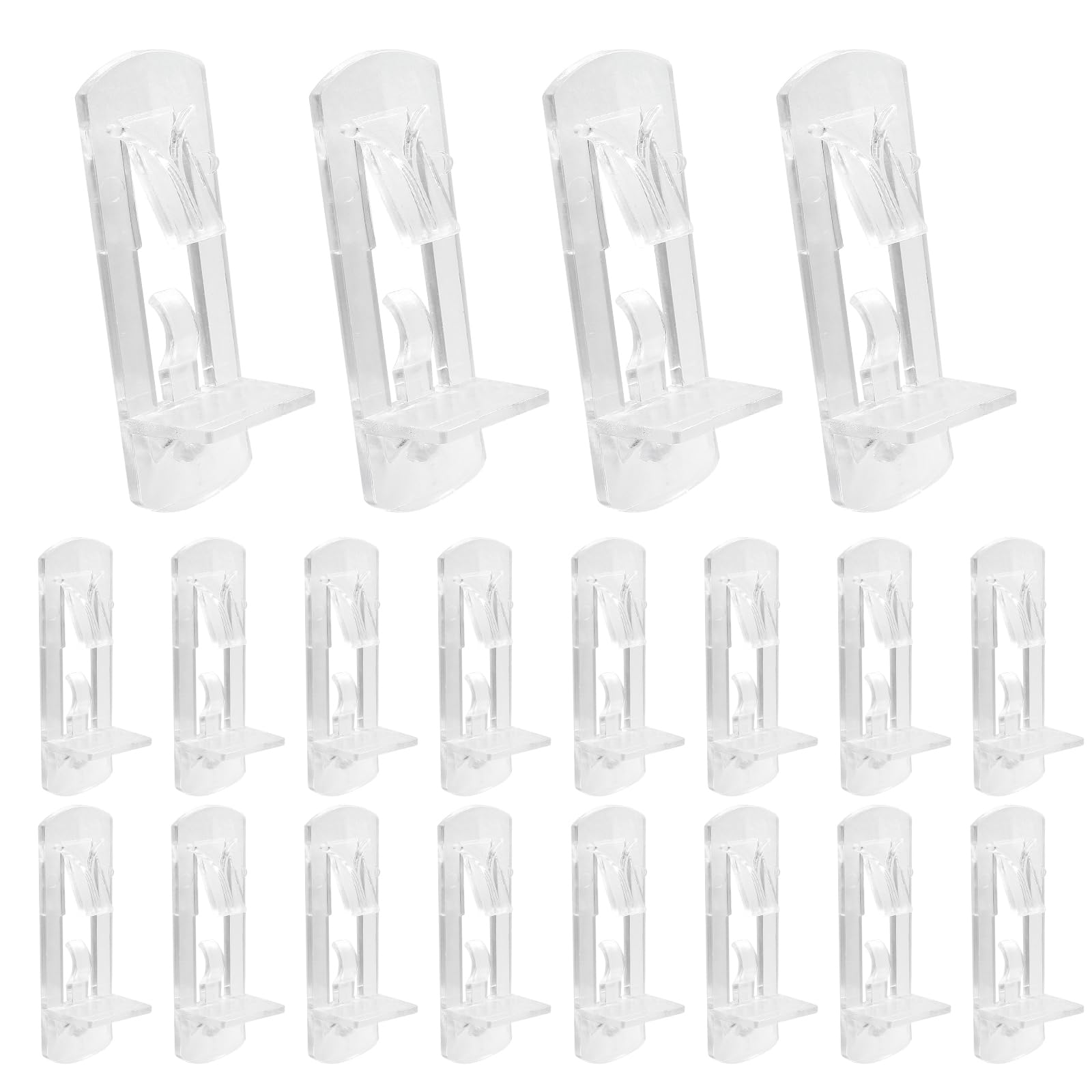 Hordion 20pcs Plastic Locking Shelf Pins, 7.9mm Clear Shelf Support Pegs — Amazon image 9
