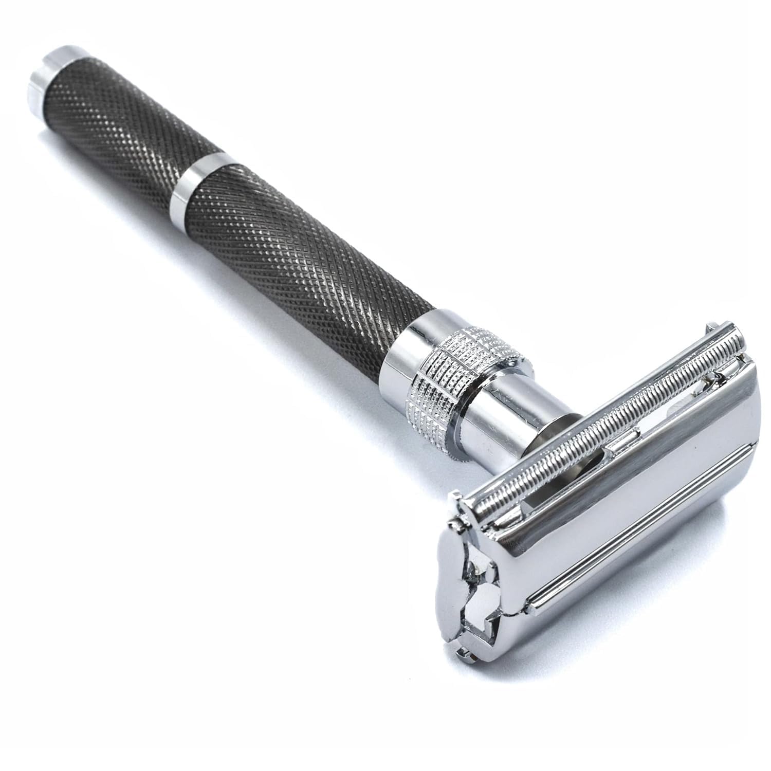 Image secondaire de Parker Safety Razor Parker 96R - manche long sécurité papillon ouvert rasoir et 5 Parker Double Premium Platinum bord Razor Blad