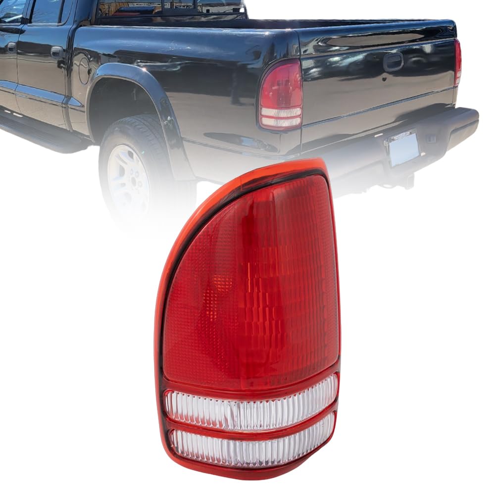 UPPARTS Tail Light Assembly For 1997 1998 1999 2000 2001 2002 2003 2004 Dodge Dakota Base SLT Sport - Fits Driver Side of Dakota Tail Lights - Rear